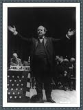 Historic Print (S): [William Jennings Bryan, full-length view with arms spread, standing next to flag drappe