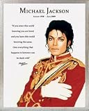 Michael Jackson Mini Poster and Frame (Aluminium) - Loved I (20 x 16 inches)
