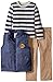 Boys Rock Little Boys' 3 Pc Puffy Vest Set Taffeta Stripe