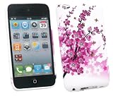 APPLE IPOD TOUCH 4 (4TH GENERATION) GEL CASE/COVER/SKIN BLOSSOM PINK + LCD SCREEN PROTECTOR BY KIT ME OUT UK