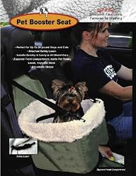 Pet Booster Seat w/ Sheepskin Faux Lining