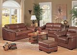 Milan Leather Sofa and Love Seat By Coaster Furniture
