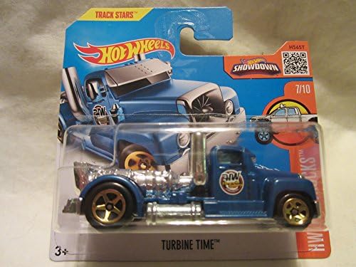 Hot Wheels 2016 HW Hot Trucks TURBINE TIME 1:64 Scale Collectible Die Cast Metal Toy Car Model #7/10 on International Short Card