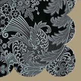 Scroll Black Retro Splat Mat