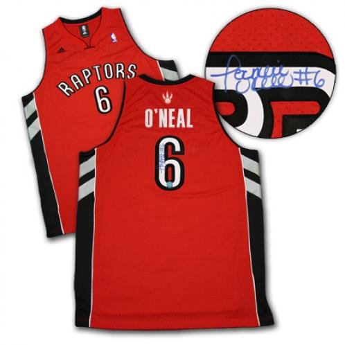 JERMAINE O'NEAL Toronto Raptors SIGNED NBA JERSEY - Autographed NBA Jerseys