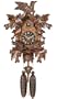 River City Clocks Eight Day Cuckoo Clock with Hand-painted Flowers, Leaves, and Animated Birds Feeding Baby Birds - 16 Inches Tall - Model # 815-16P