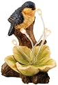 Moonrays 91508 Solar Powered Blue Bird with Glowing Flower Garden Fixture