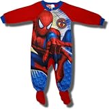 Spiderman Spidersense Footed Blanket Sleeper for Toddler Boys - 4T