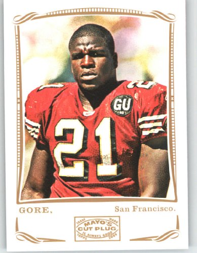 Frank Gore - San Francisco 49er's - 2009 Topps Mayo Football Card # 92 / NFL Trading Card in Screwdown Case!