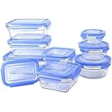Glasslock 18 Piece Oven Safe Assortment Set, Blue