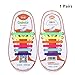 Silicone ShoelacesThe Elastic Tie-Free and Wash-Free for Children（Colorful