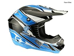 No Fear MX 6096RBL OPTIMAL II Mens BMX / Motocross Racing Helmet in Racing Blue Size Small
