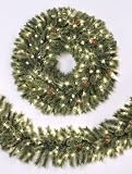 12' Whitehall Spruce Garland Non-Lit - Artificial Christmas Tree - 350 tips