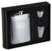 Stainless Steel Flask, 4 Shot Cups & Funnel Gift Set