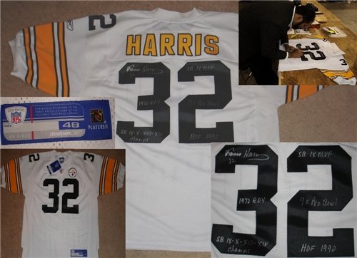 Franco Harris Autographed/Hand Signed Pittsburgh Steelers Authentic Jersey