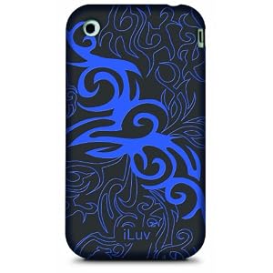 iLuv Graphic Silicone Case for iPhone 3G, 3G S (Black)