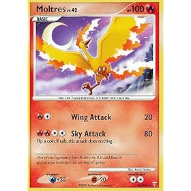Pokemon Platinum Supreme Victors Single Card Moltres #36 Rare
