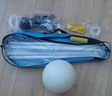 Badminton or Volleyball Net, Poles, and Volley Ball
