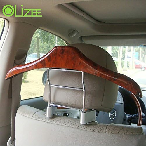 OLizee™ Genuine Wood Travel Vehicle Hanger Car Seat Coat Hanger Rack