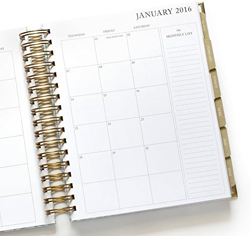 The 2016 Monthly To Do List Planner in a Teal Leaf Pattern cover