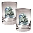 New England Patriots 2pc 14oz Rocks Glass Set - Helmet logo NFL Football
