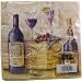 French Wine, Cheese, Themes Pack of 20 Luncheon Napkins, Wine Bottle