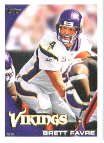 2010 Topps NFL Football Card # 60 Brett Favre - Minnesota Vikings - NFL Trading Card in a Protective ScrewDown Case!