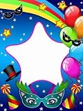 Carnival Party Card Set #4 - 18H x 14W - Peel and Stick Wall Decal by Wallmonkeys