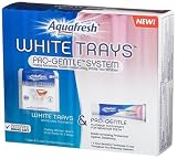 Aquafresh White Trays Pro Gentle System -Featuring White Trays 14-Count + 3.2-Ounce Pro Gentle Toothpaste