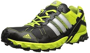 adidas Performance Men's Thrasher 1.1 M Trail Running Shoe, Black/Metallic/Silver/Semi Solar Yellow, 7 M US