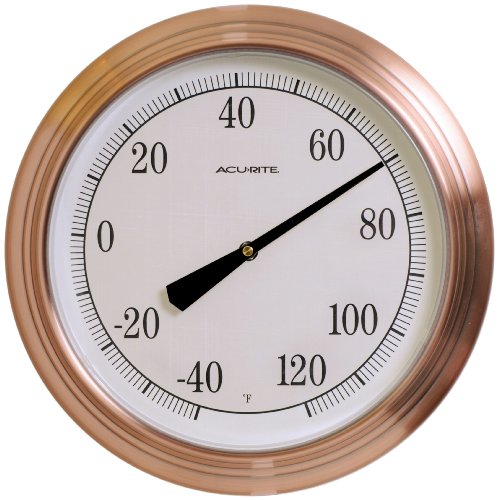 Chaney Instruments Acu-Rite 01070 14-inch Copper Finish Thermometer
