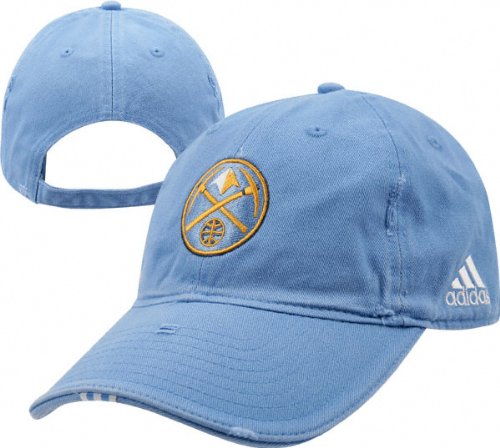 Denver Nuggets 3-Stripe Basic Logo Slouch Adjustable Hat