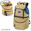 Boise State Broncos Zuma Insulated Backpack with Waterproof Liner - Beige w/Embroidery