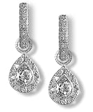 Pear Stone Diamond Pave Charms