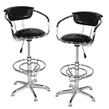 Retro Barstool - Black (set of 2)