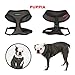 Puppia Soft Dog Harness No Choke Over-The-Head Triple Layered Breathable Mesh Adjustable Chest Belt and Quick-Release Buckle, Brown, Large