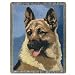 German Shepherd Dog Tapestry Afghan