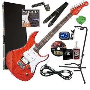 deal Yamaha PAC212VFM Caramel Guitar COMPLETE BUNDLE w/ Hard Case & Tuner Online Store