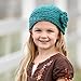 ZEQUK Lady Women Fashion Camellia Warm Soft Wool Crochet Headband Knit Wide Hair Band(Green)