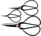 SE 3Pc Chinese Scissor Set, Sizes: 8",6" and 4", Black