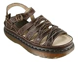 Dr. Martens AVETA Women's Platform Leather Sandals, Dark Brown