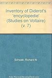 Inventory of Diderot's Encyclopédie