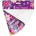 Unique Birthday Blossoms Multicolor Paper Party Hats (21cm) Pack of 8 - Vibrant & Festive Cone Hats for Celebration Fun