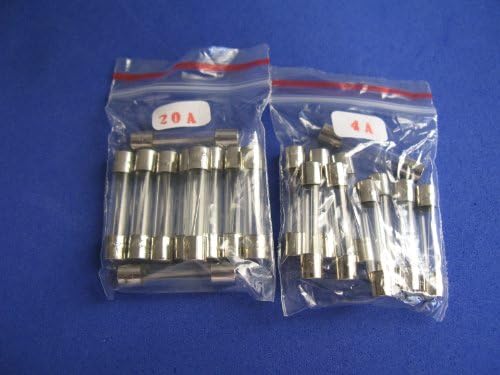 Quick Blow Glass Tube Fuse Assorted Kit, 6x30mm11values 110pcs assortment