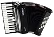 Hohner Bravo Piano Accordion, 48 Bass, Black