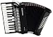 Hohner Bravo Piano Accordion, 48 Bass, Black