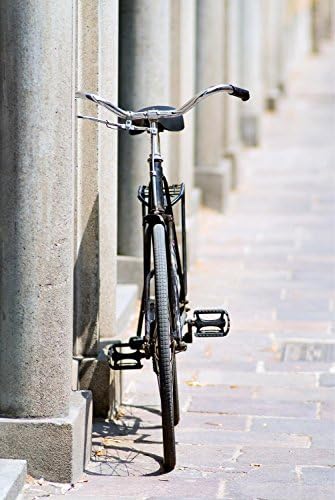 Old Bicicle Wall Decal - 30 Inches H x 20 Inches W - Peel and Stick Removable Graphic