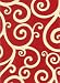 Contemporary & Conversational Fabric Prints Cartwheel Scarlet