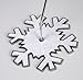 BANBERRY DESIGNS Christmas Ornament Stand - Set of 3 Snowflake Themed Ornament Hangers - White Glittered Snowflake Base