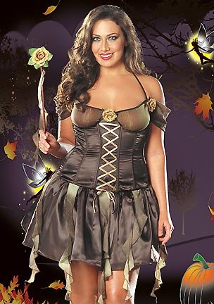Forest Nymph Plus - Women's Sexy Plus Size Fairies Costume Lingerie Outfit 
